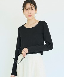 シルキースムースUネックTシャツ