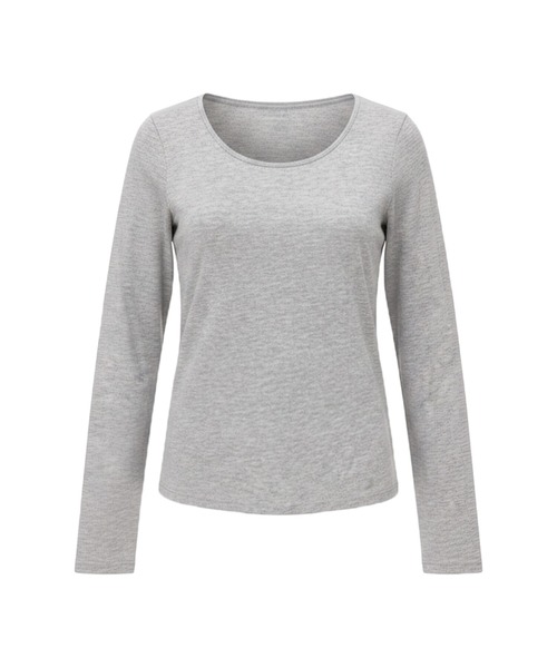 coca(coca)(コカ)の「シルキースムースUネックTシャツ(Tシャツ/カットソー・レディース・ホワイト/ブラック/グレー・L/M/S)」の20枚目の写真