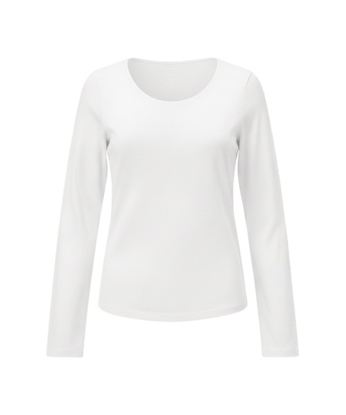 coca(coca)(コカ)の「シルキースムースUネックTシャツ(Tシャツ/カットソー・レディース・ホワイト/ブラック/グレー・L/M/S)」の21枚目の写真