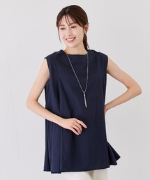 綿ボイルノースリチュニック