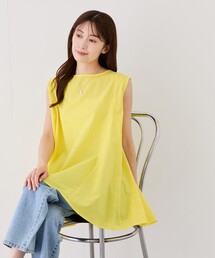 綿ボイルノースリチュニック