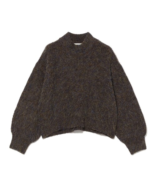 BEAMS HEART(ビームスハート)の「ミックスシャギー ハイネック ニット プルオーバー(ニット/セーター・レディース・ホワイト系その他7/ブラウン・FREE)」の8枚目の写真