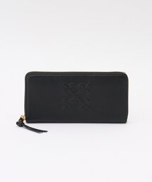 エンボスモノグラムラウンドウォレット（財布）｜russet（ラシット）の