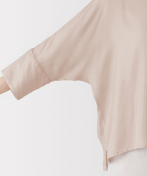 MUJI Labo(ムジラボ)の「婦人 キュプラ混七分袖シャツ(シャツ/ブラウス・レディース・ピンク・M/L)」の7枚目の写真