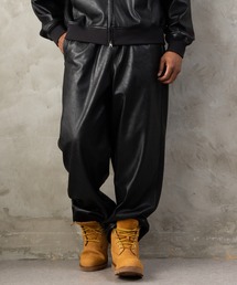 FUBU フブ M’S FAUX LEATHER EASY PANTS/フェイクレザーイージーパンツ