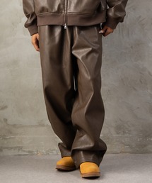 FUBU（ フブ）の「FUBU フブ M’S FAUX LEATHER EASY PANTS フェイクレザーイージーパンツ（その他パンツ）」