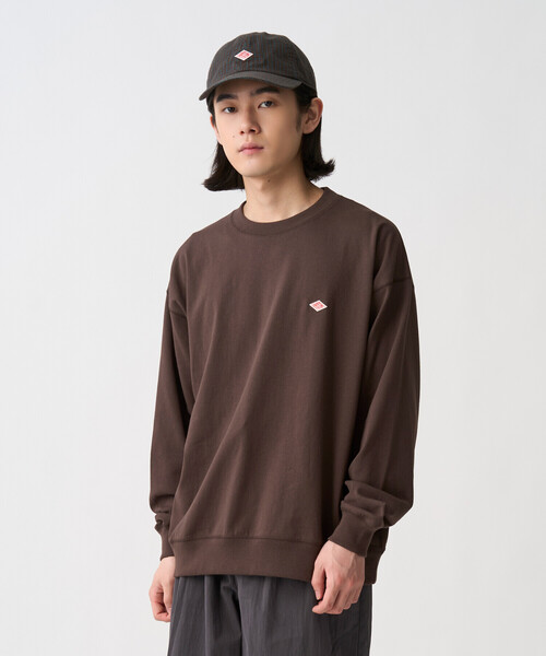 DANTON(ダントン)の「Men's Long Sleeve Sweat T-shirt(Tシャツ/カットソー・メンズ・ホワイト系その他5/パープル/ブラウン/ダークグレー/ホワイト系その他/ブラック/ダークグリーン・M/XXL/XL/L/S)」の15枚目の写真