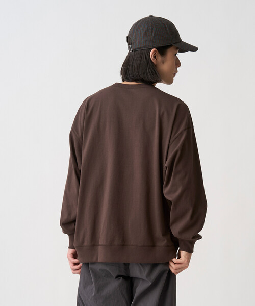 DANTON(ダントン)の「Men's Long Sleeve Sweat T-shirt(Tシャツ/カットソー・メンズ・ホワイト系その他5/パープル/ブラウン/ダークグレー/ホワイト系その他/ブラック/ダークグリーン・M/XXL/XL/L/S)」の17枚目の写真