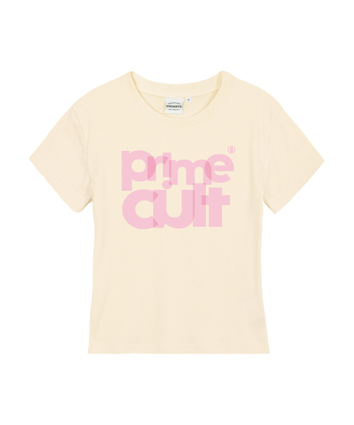 PRIMATE(プライメイト)の「TAPE レディース スリムフィット 半袖Tシャツ 6 COLORS(Tシャツ/カットソー・レディース・ホワイト×ブルー/ブラック×ブルー/ホワイト×ピンク/ブラック×ピンク/アイボリー系1/アイボリー系2・SMALL/MEDIUM/LARGE)」の6枚目の写真