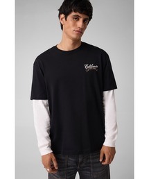 GUESS JEANS Mountain Layer Tee Tシャツ 長袖 ロンT レイヤード