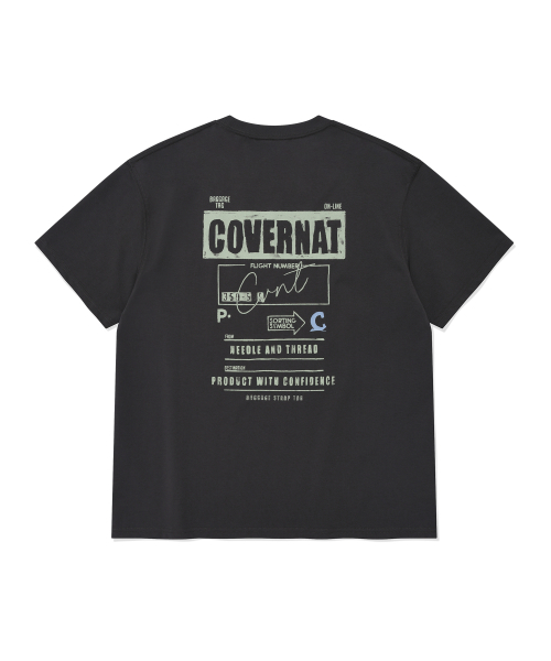 COVERNAT（カバーナット）の「スピマ 排気ジググラフィック Tシャツ Charcoal（Tシャツ/カットソー・レディース・その他・LARGE/MEDIUM/XX-LARGE/X-LARGE/SMALL/X-SMALL）」の7枚目の写真