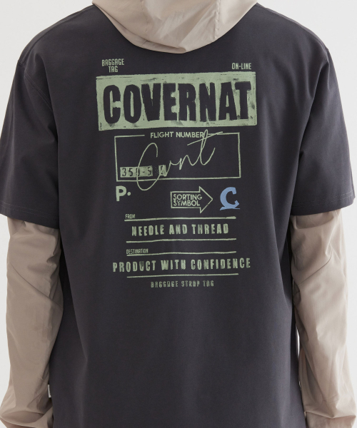 COVERNAT（カバーナット）の「スピマ 排気ジググラフィック Tシャツ Charcoal（Tシャツ/カットソー・レディース・その他・LARGE/MEDIUM/XX-LARGE/X-LARGE/SMALL/X-SMALL）」の2枚目の写真