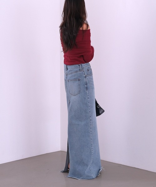 AKTE(アクテ)の「ケープオフショルダーカットソープルオーバー(Tシャツ/カットソー・レディース・マルーン/チャコールグレー/ブラック・FREE)」の13枚目の写真
