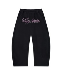 SUPPLIER（サプライヤー）の「スエットパンツ｜9090 x SUPPLIER Rhinestone Logo Curve Sweat Pants｜SUPPLIER（スウェットパンツ）」