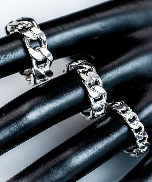 STUDIOUS(ステュディオス)の「【WAKAN SILVER SMITH】R-050 Gourmette(グルメット) Chain ring L(リング・メンズ・シルバー・17/19)」の4枚目の写真
