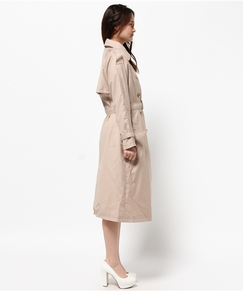 one after another NICE CLAUP（ワンアフターアナザーナイスクラップ）の「ロングトレンチコート（トレンチコート・レディース・ライトベージュ/ベージュ/カーキ・FREE）」の6枚目の写真