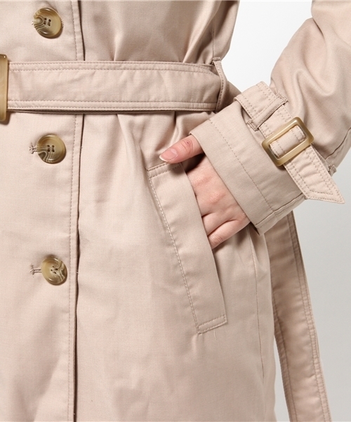 one after another NICE CLAUP（ワンアフターアナザーナイスクラップ）の「ロングトレンチコート（トレンチコート・レディース・ライトベージュ/ベージュ/カーキ・FREE）」の9枚目の写真