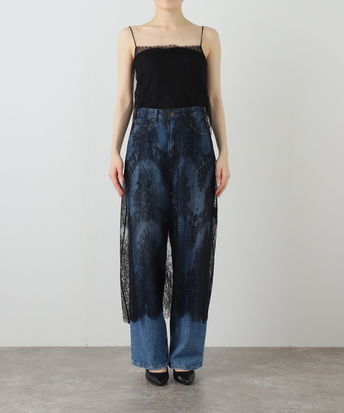 Deuxieme Classe(ドゥーズィエムクラス)の「*Lace Camisole ドレス(ワンピース・レディース・ブラック・FREE)」の4枚目の写真