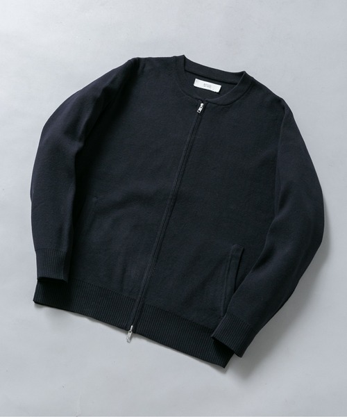 URBAN RESEARCH ROSSO MEN（アーバンリサーチロッソメン）の「『マシンウォッシャブル』コットンミラノリブニットジップブルゾン（ブルゾン・メンズ・チャコールグレー/ライトグレー/ブラック/ネイビー・LARGE/MEDIUM/X-LARGE）」の4枚目の写真