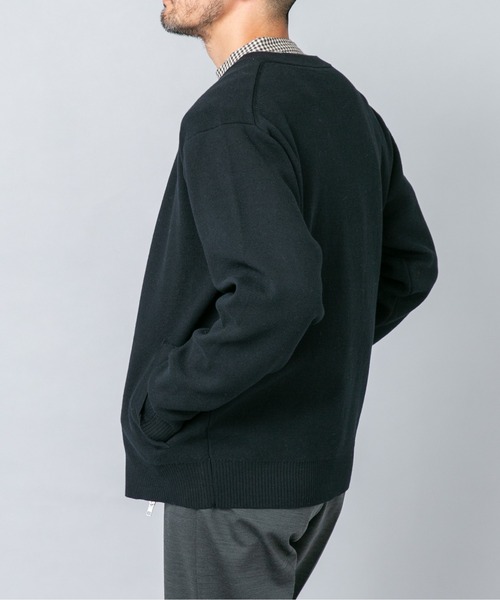 URBAN RESEARCH ROSSO MEN（アーバンリサーチロッソメン）の「『マシンウォッシャブル』コットンミラノリブニットジップブルゾン（ブルゾン・メンズ・チャコールグレー/ライトグレー/ブラック/ネイビー・LARGE/MEDIUM/X-LARGE）」の14枚目の写真