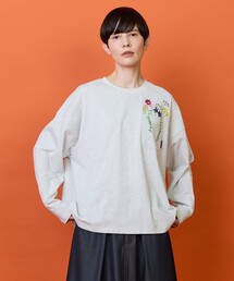FRAPBOIS | フラワーポケットロングTシャツ(Tシャツ/カットソー)
