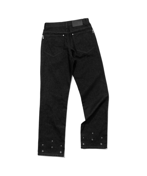 KIJIKO(キジコ)の「ke620. スリム セミロー アジャスト デニム ブラック(デニムパンツ・レディース・その他・SMALL/MEDIUM)」の7枚目の写真