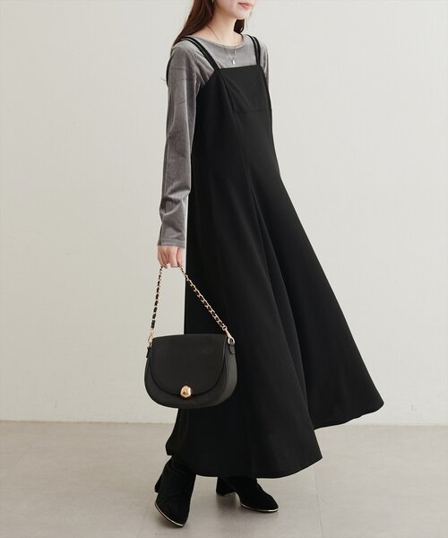 natural couture(ナチュラルクチュール)の「前後2WAY長袖プルオーバー(Tシャツ/カットソー・レディース・ブラック/ブラウン/アイボリー/チャコールグレー・FREE)」の12枚目の写真
