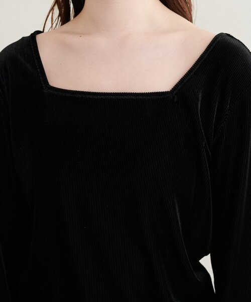natural couture(ナチュラルクチュール)の「前後2WAY長袖プルオーバー(Tシャツ/カットソー・レディース・ブラック/ブラウン/アイボリー/チャコールグレー・FREE)」の20枚目の写真