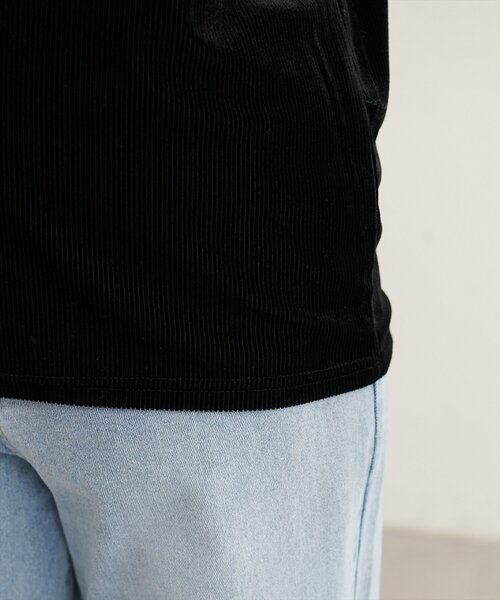 natural couture(ナチュラルクチュール)の「前後2WAY長袖プルオーバー(Tシャツ/カットソー・レディース・ブラック/ブラウン/アイボリー/チャコールグレー・FREE)」の22枚目の写真