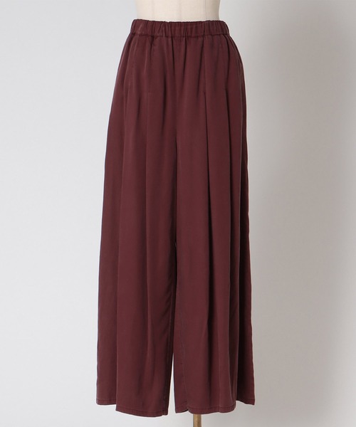 DRESSLAVE(ドレスレイブ)の「tencel tuck pants(テンセルタックワイドパンツ)(その他パンツ・レディース・レッド/ベージュ・38)」の15枚目の写真