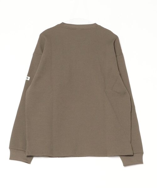 CONVERSE(コンバース)の「コンバース CONVERSE シンセティックワッフル クルートップ M(Tシャツ/カットソー・メンズ・アイボリー/ブラック/オリーブ・M/L/LL)」の4枚目の写真