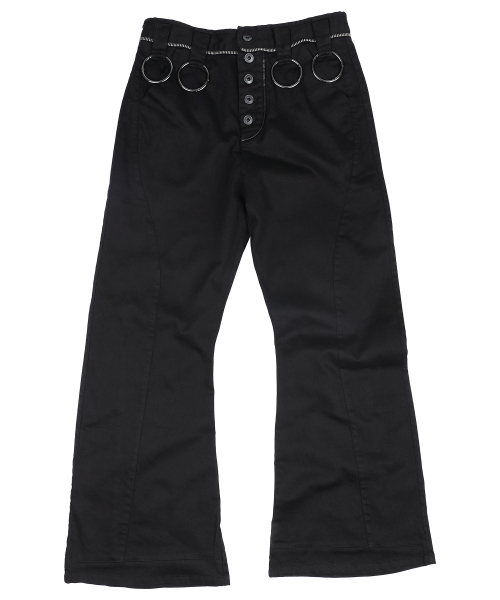 GLACK(グラック)の「GP198 シード リングベルト セミフレア チノパンツ (BLACK)(その他パンツ・レディース・その他・LARGE/MEDIUM/SMALL)」の5枚目の写真