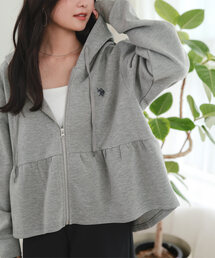 [ U.S. POLO ASSN. ] ぺプラムダイバーパーカー