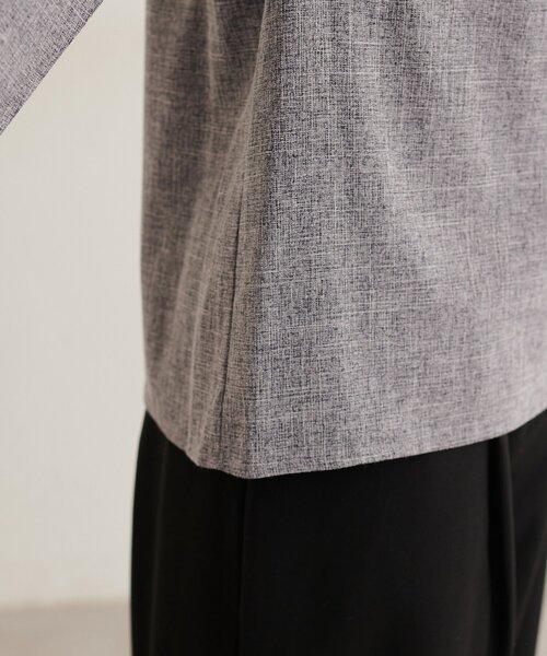 natural couture(ナチュラルクチュール)の「シアー重ねフレア袖ブラウス(シャツ/ブラウス・レディース・ライトベージュ/ブラック/グレー/ブラウン/サックスブルー・FREE)」の15枚目の写真