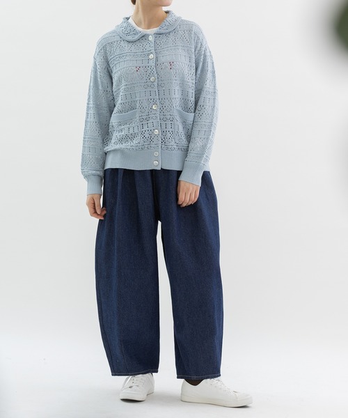 nop de nod（ノップドゥノッド）の「Pommeボリューム裾ダーツパンツ（その他パンツ・レディース・インディゴブルー/ブラック/ベージュ・M）」の11枚目の写真