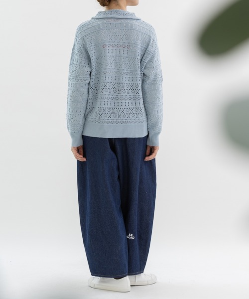 nop de nod（ノップドゥノッド）の「Pommeボリューム裾ダーツパンツ（その他パンツ・レディース・インディゴブルー/ブラック/ベージュ・M）」の13枚目の写真
