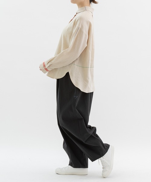 nop de nod（ノップドゥノッド）の「Pommeボリューム裾ダーツパンツ（その他パンツ・レディース・インディゴブルー/ブラック/ベージュ・M）」の18枚目の写真