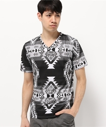 VENCEEXCHANGE | ネイティブ総柄Tシャツ(Tシャツ/カットソー)