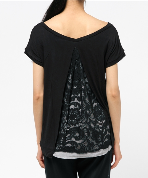 SweetMommy(スウィートマミー)の「レーシーバックスリットトップス(マタニティウェア/グッズ・レディース・コーラル/杢グレー/ブラック/ネイビー/カーキ/グレー系その他・M/L)」の20枚目の写真