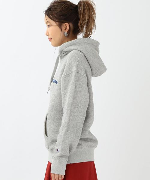 Champion(チャンピオン)の「Another Edition×Champion ロゴパーカー/ BCAE×Champion LOGO PK●(パーカー・レディース・ホワイト/ライトグレー/レッド・フリー)」の5枚目の写真