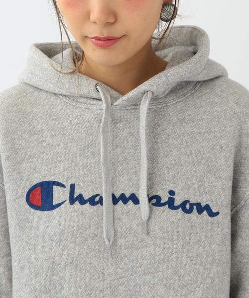 Champion(チャンピオン)の「Another Edition×Champion ロゴパーカー/ BCAE×Champion LOGO PK●(パーカー・レディース・ホワイト/ライトグレー/レッド・フリー)」の7枚目の写真
