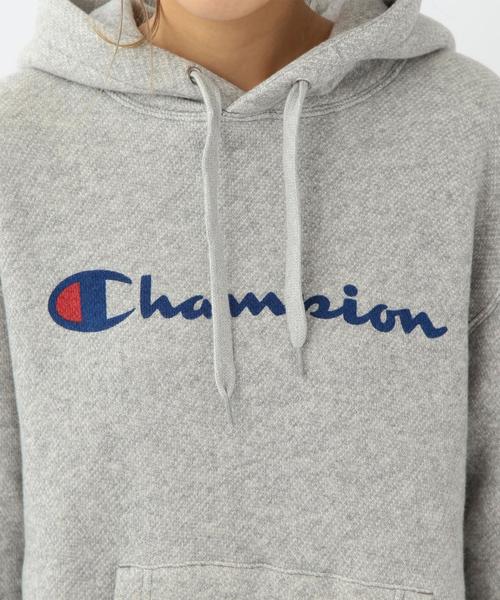 Champion(チャンピオン)の「Another Edition×Champion ロゴパーカー/ BCAE×Champion LOGO PK●(パーカー・レディース・ホワイト/ライトグレー/レッド・フリー)」の8枚目の写真