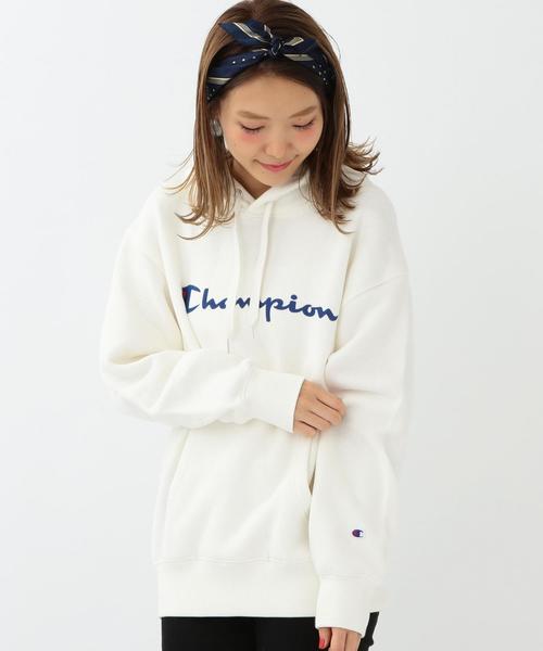 Champion(チャンピオン)の「Another Edition×Champion ロゴパーカー/ BCAE×Champion LOGO PK●(パーカー・レディース・ホワイト/ライトグレー/レッド・フリー)」の21枚目の写真