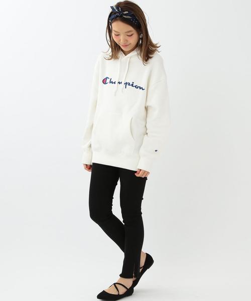 Champion(チャンピオン)の「Another Edition×Champion ロゴパーカー/ BCAE×Champion LOGO PK●(パーカー・レディース・ホワイト/ライトグレー/レッド・フリー)」の10枚目の写真