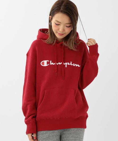 Champion(チャンピオン)の「Another Edition×Champion ロゴパーカー/ BCAE×Champion LOGO PK●(パーカー・レディース・ホワイト/ライトグレー/レッド・フリー)」の12枚目の写真