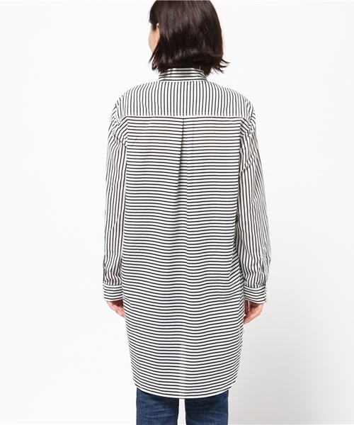 SLY(スライ)の「MULTI COLOR LONG SH(シャツ/ブラウス・レディース・オフホワイト/カーキ/ブラックミックス/ブルー系その他・FREE)」の7枚目の写真