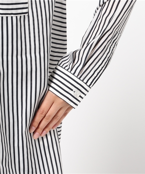 SLY(スライ)の「MULTI COLOR LONG SH(シャツ/ブラウス・レディース・オフホワイト/カーキ/ブラックミックス/ブルー系その他・FREE)」の9枚目の写真