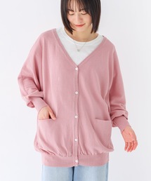 『ドルマン綿ニットカーディガン』