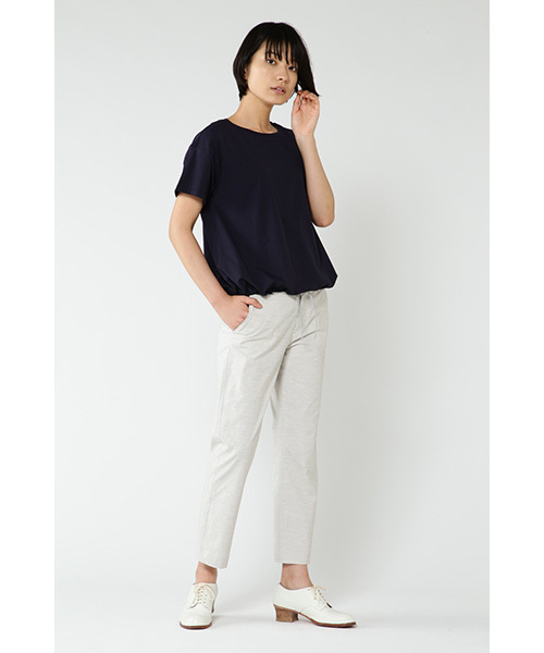 human woman（ヒューマンウーマン）の「【入荷禁止】72/2サイロプレミアム天竺カットソー（Tシャツ/カットソー・レディース・ホワイト/グレー/ネイビー/グレー系その他・MEDIUM）」の7枚目の写真