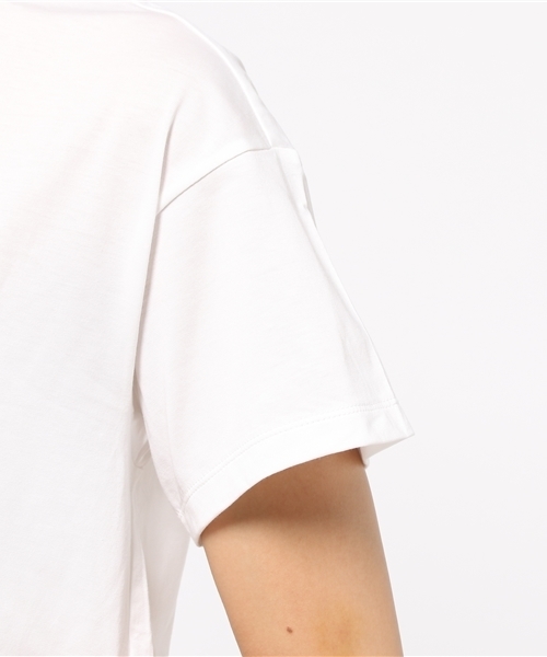 human woman（ヒューマンウーマン）の「【入荷禁止】72/2サイロプレミアム天竺カットソー（Tシャツ/カットソー・レディース・ホワイト/グレー/ネイビー/グレー系その他・MEDIUM）」の12枚目の写真